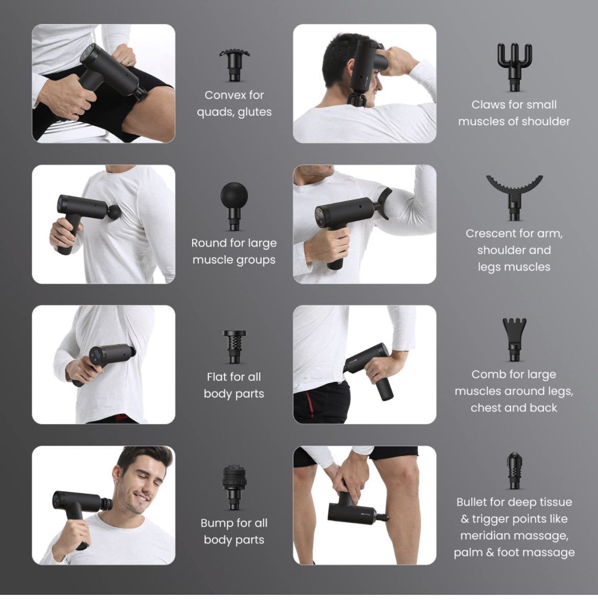 RELIEF PRO Gun Massager – Deep Tissue Muscle Relief Device